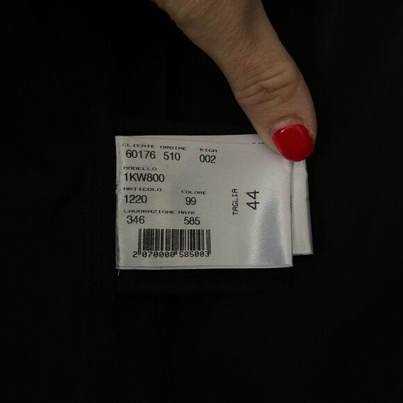 Salco Italia Lightweight Hooded Swing Jacket Pockets Adjustable Hem Size 44 US 8 - Picture 6 of 9